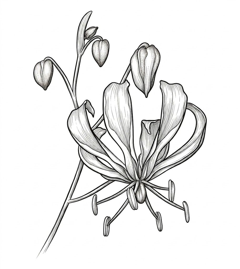 Glory lily flower