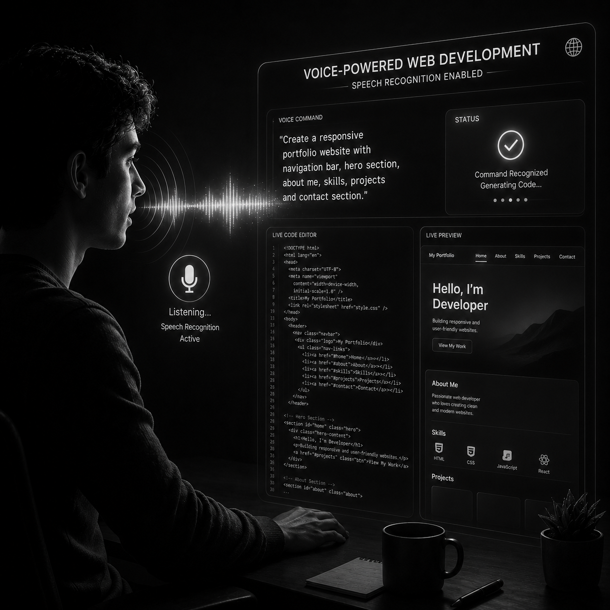 Speech Recognition for Web Development
